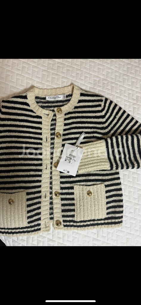 디올 오블리크 스트라이프 가디건--0