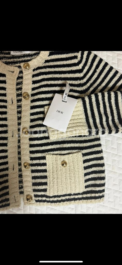 디올 오블리크 스트라이프 가디건--4