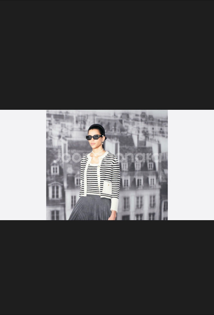 디올 오블리크 스트라이프 가디건--5