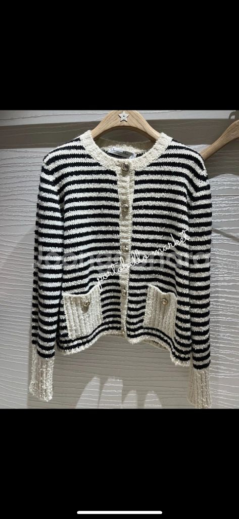 디올 오블리크 스트라이프 가디건--1