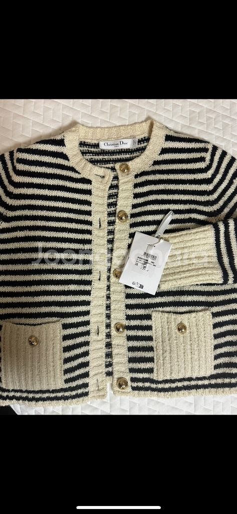 디올 오블리크 스트라이프 가디건--2