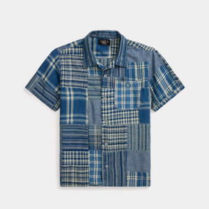 RRL 더블알엘 인디고 데님 워크셔츠 류준열 이동휘 가죽 뉴스보이 발마칸 무스탕