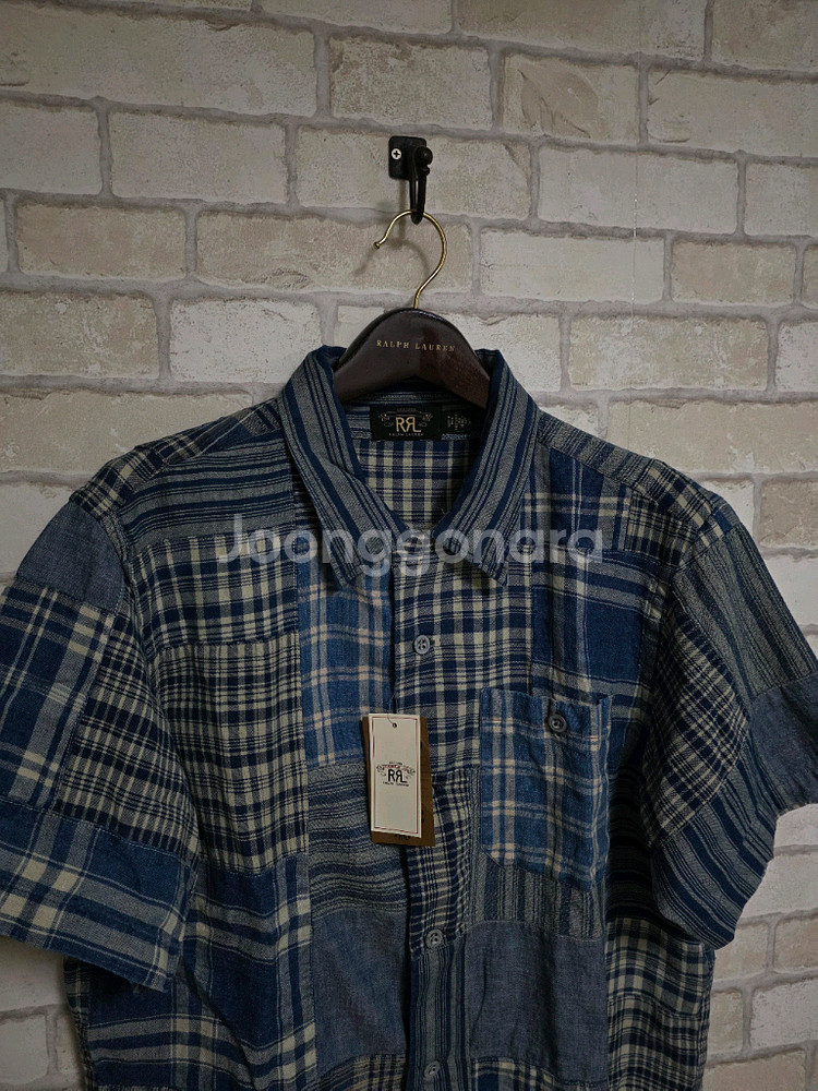 RRL 더블알엘 인디고 데님 워크셔츠 류준열 이동휘 가죽 뉴스보이 발마칸 무스탕--2