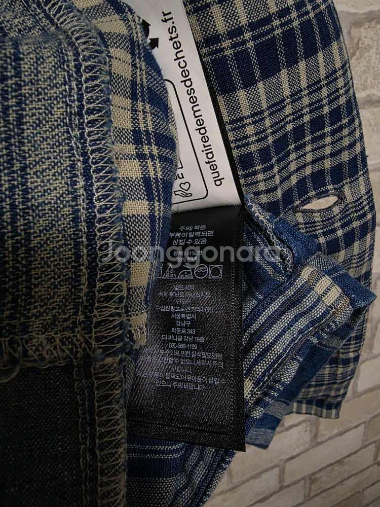 RRL 더블알엘 인디고 데님 워크셔츠 류준열 이동휘 가죽 뉴스보이 발마칸 무스탕--4