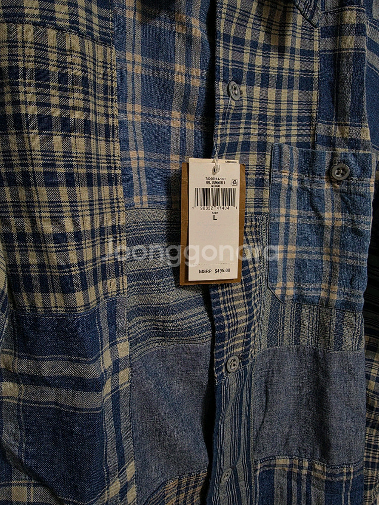 RRL 더블알엘 인디고 데님 워크셔츠 류준열 이동휘 가죽 뉴스보이 발마칸 무스탕--3