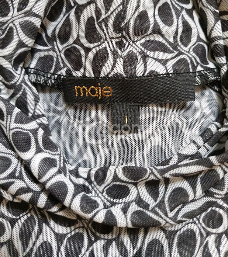 Maje 마쥬-시스루 패턴 탑--4