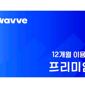 웨이브 프리미엄 12개월 이용권