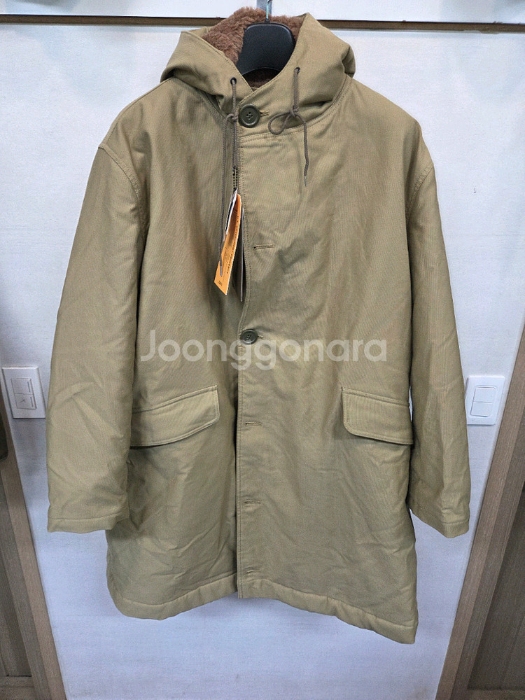 gizemo 알파카 밀리터리 헤비웨이트 야상 코트 xl--0