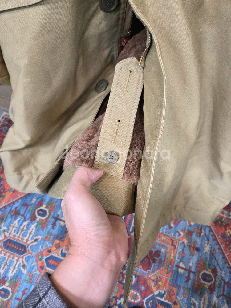 gizemo 알파카 밀리터리 헤비웨이트 야상 코트 xl--6