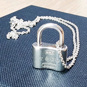 티파니 실버 1837 락 목걸이