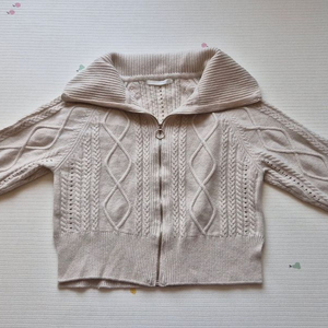 지컷(gcut) 빅카라 가디건 베이지색상 프리사이즈