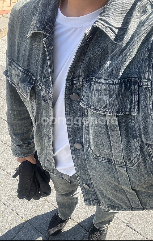 솔리드옴므 데님 셋업 청자켓,청바지--3