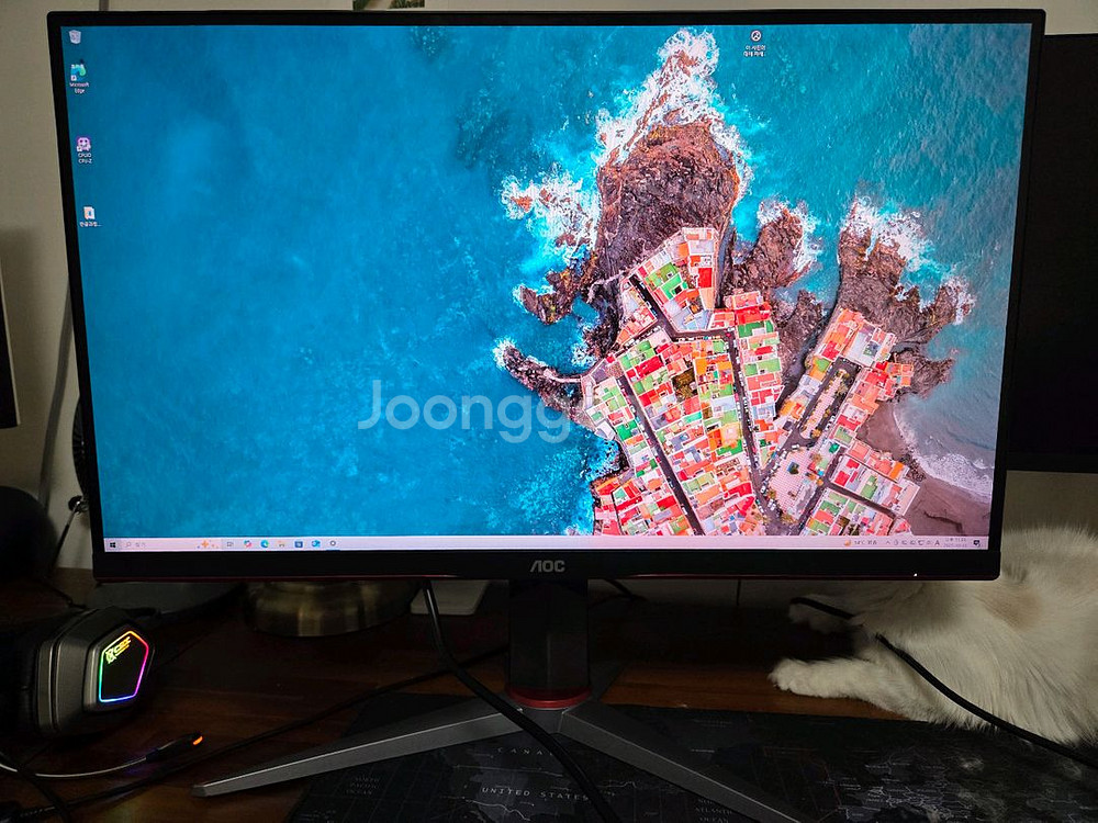 알파스캔 AOC QHD 게이밍 144 프리싱크 무결점--0