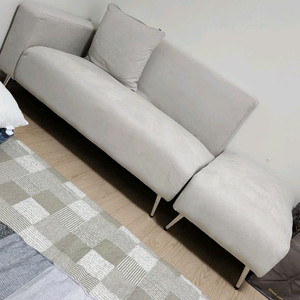 아쿠아텍스 소재의 소파앤스툴 2~4인용