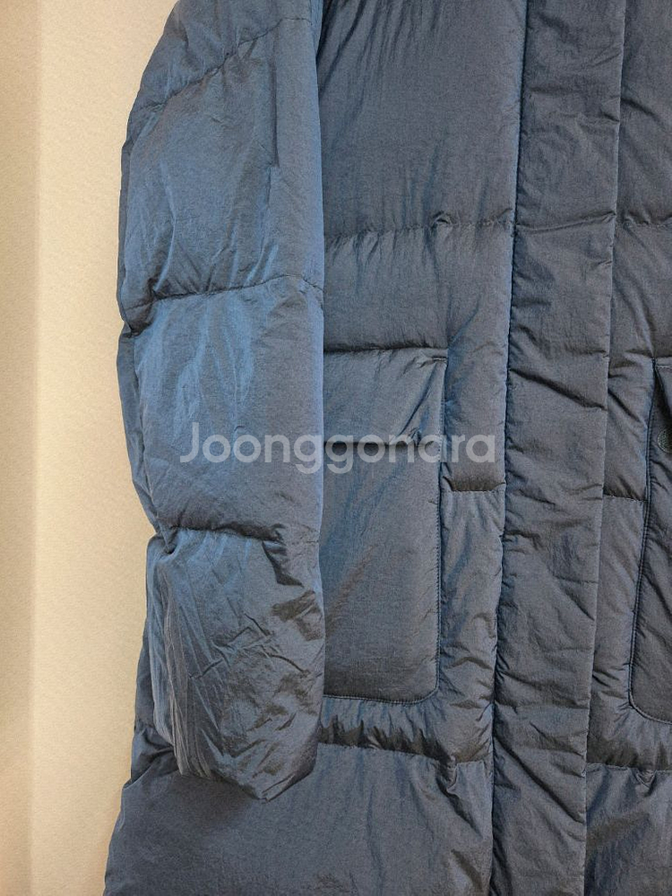 밀레 여성 천연퍼 롱패딩 네이비 100--3