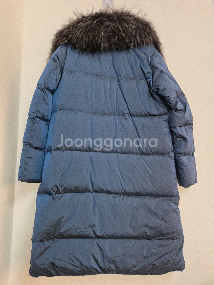 밀레 여성 천연퍼 롱패딩 네이비 100--2
