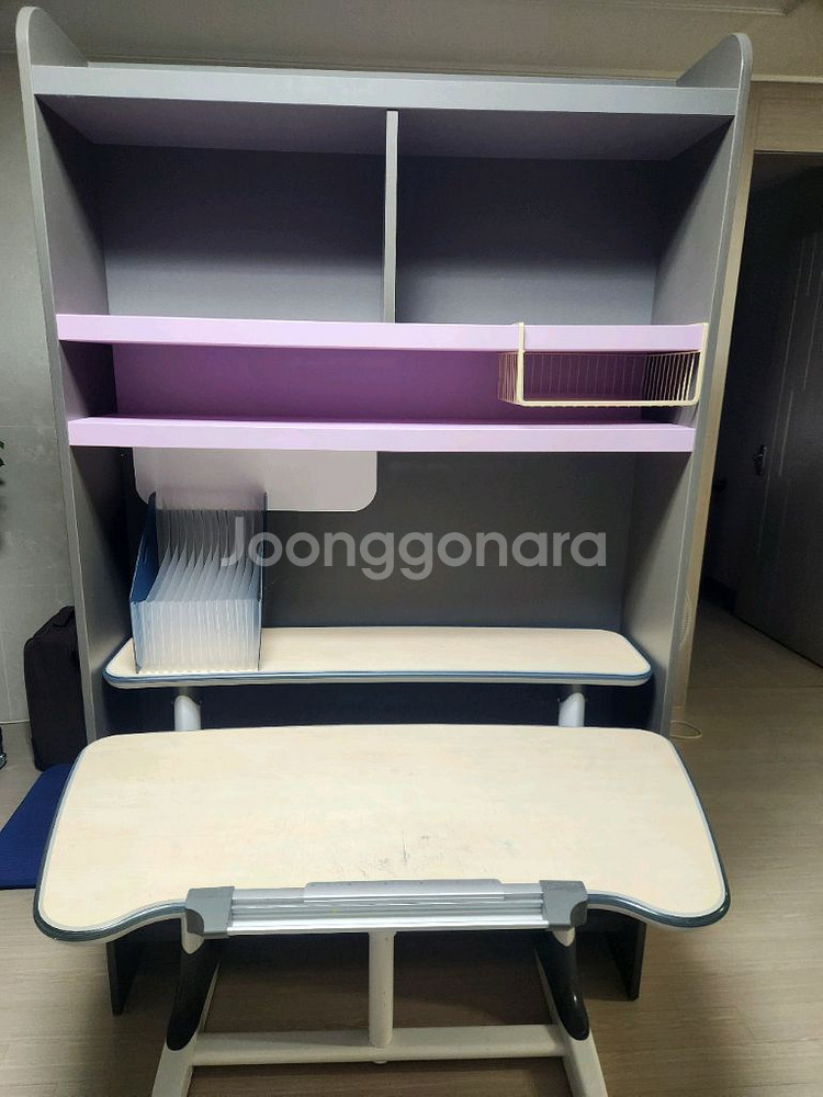 니스툴그로우 책상,책장, 의자세트--2