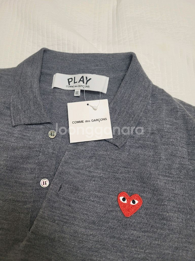 꼼데가르송 반팔 니트 XXL--2