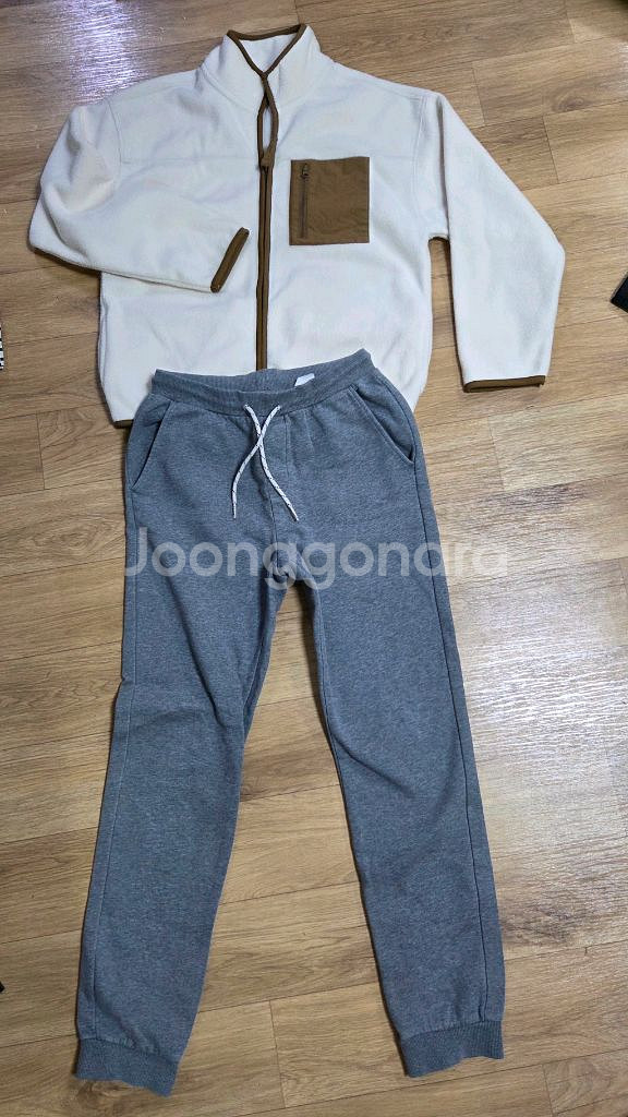 탑텐후리스+폴햄 기모추리닝바지150--0