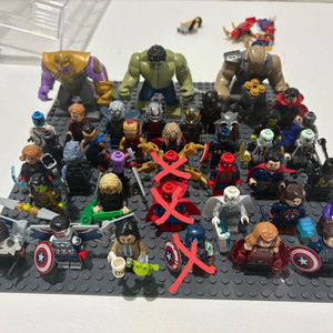 레고 마블 미니피규어(어벤져스, 스파이더맨) 개별도 가