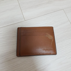 coach 코치 가죽 카드지갑