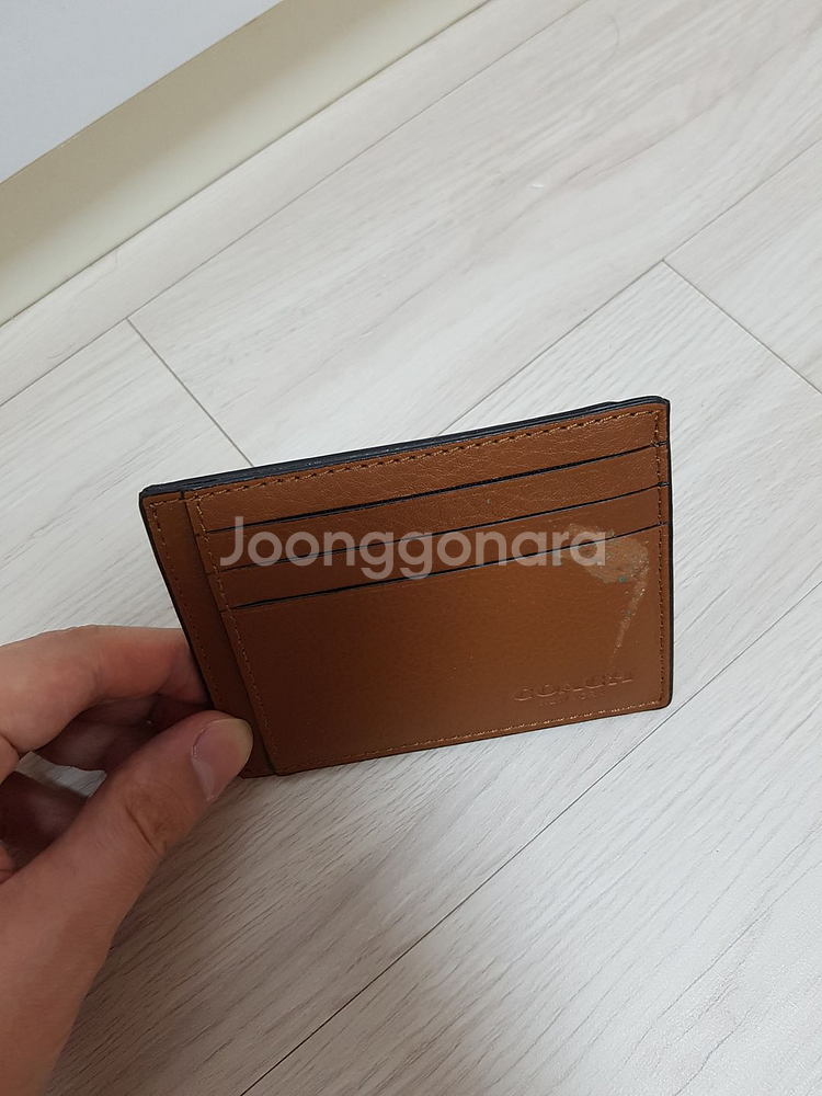 coach 코치 가죽 카드지갑--2