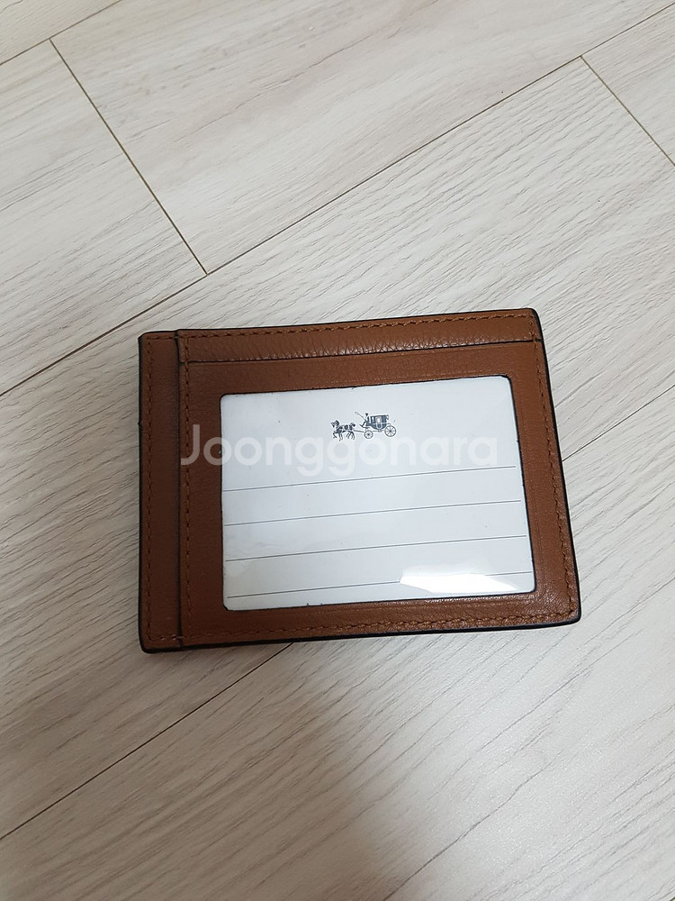 coach 코치 가죽 카드지갑--1