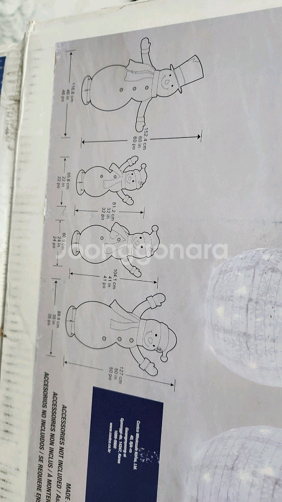 크리스마스 눈사람(코스트코)--1