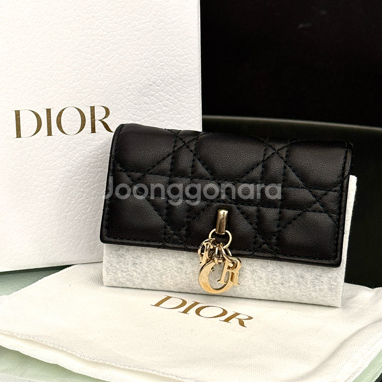 [풀구성,새상품급]디올 까나쥬 미스 마이 글리신 중지갑 S0966--1