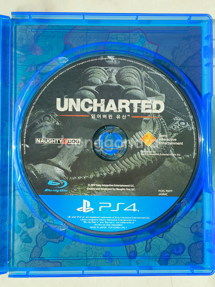 PS4 언차티드 잃어버린 유산 정발판--2