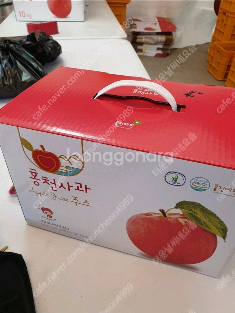 홍천 남면 시동과수원에서 직접 짠 사과즙 팔아요--0