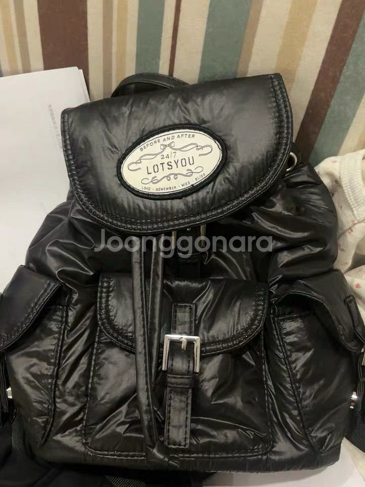 빈티지 제니 가방 Nostalgia chubby 츄비 백팩 블랙 라츠유--0