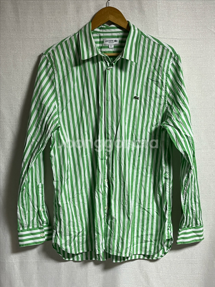 새상품 공용 라코스테 레귤러핏 스트라이프 셔츠 남방 L--0