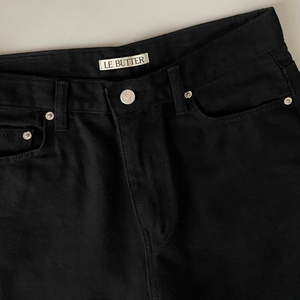 (1회 착용) 르버터 클래식 기모 데님 일자 와이드 팬츠 M