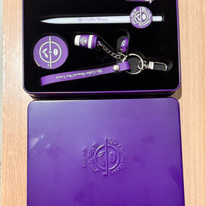 커피빈 틴케이스 볼펜 그립톡 키링 키체인 세트