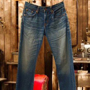 리바이스 501 워싱 데님 진 30