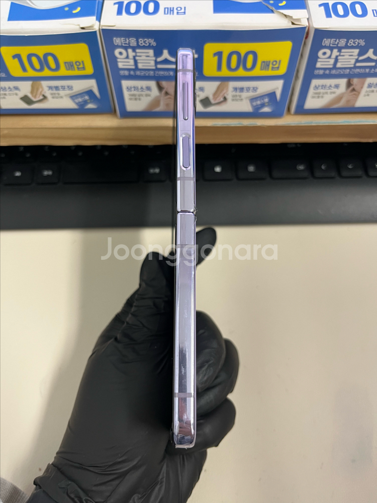 갤럭시Z플립4 256G 보라퍼플 센터판 S급!--4