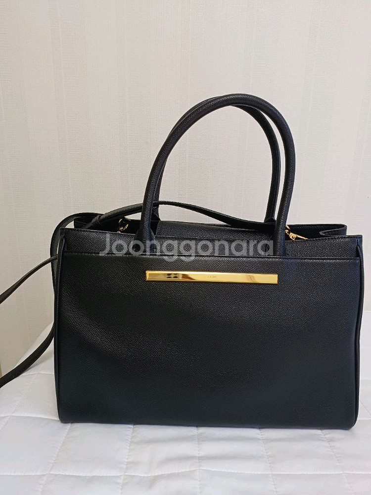 제이에스티나 블랙 토트 숄더백--0