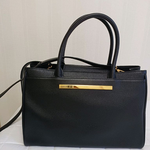 제이에스티나 블랙 토트 숄더백