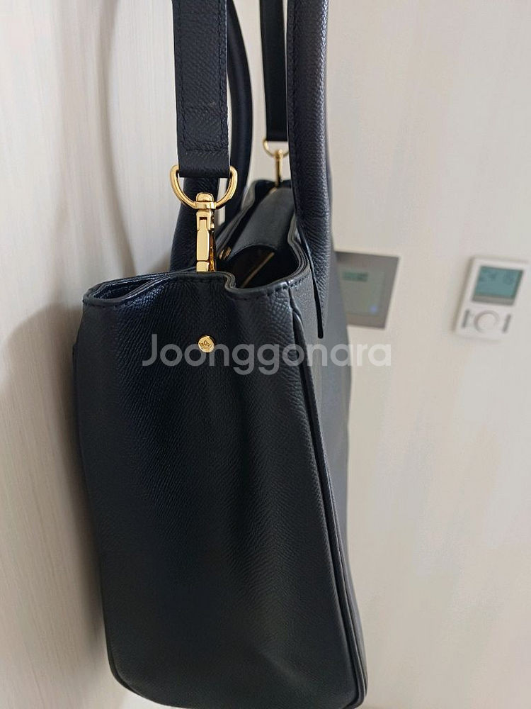 제이에스티나 블랙 토트 숄더백--4