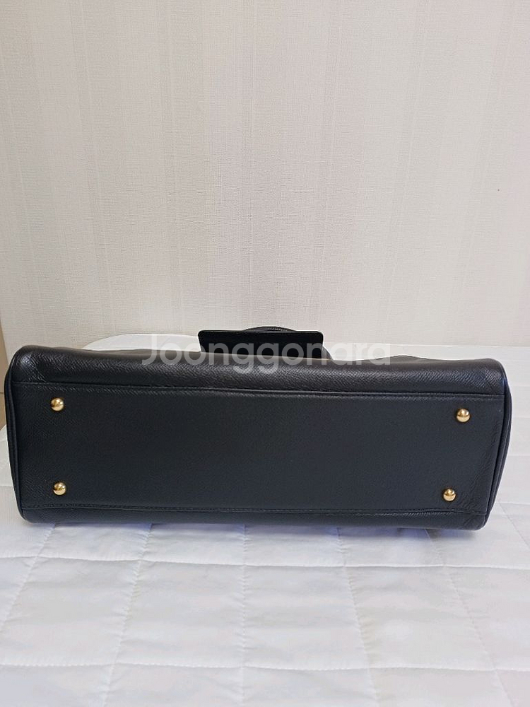 제이에스티나 블랙 토트 숄더백--8