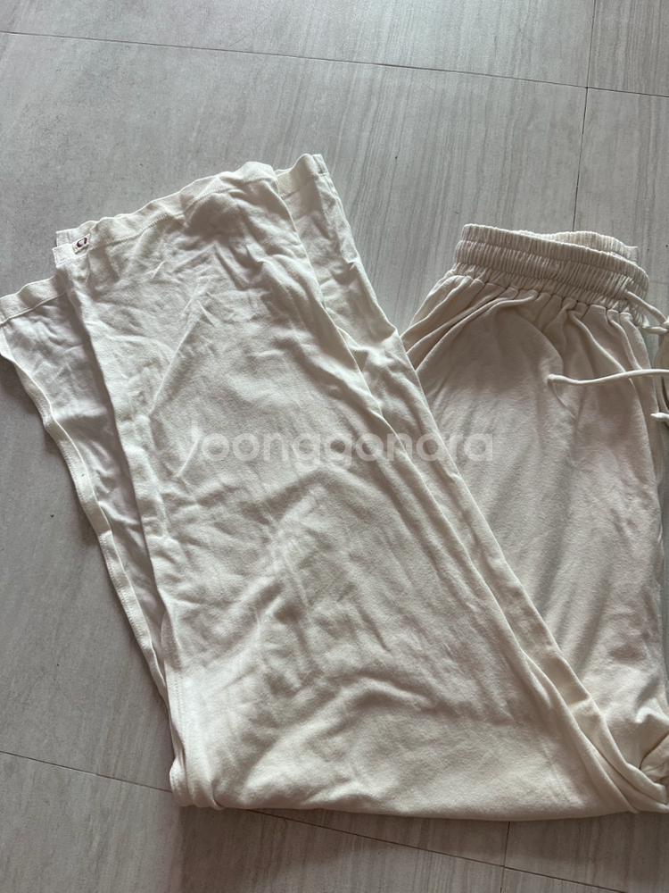 부디무드라 화이트팬츠--1
