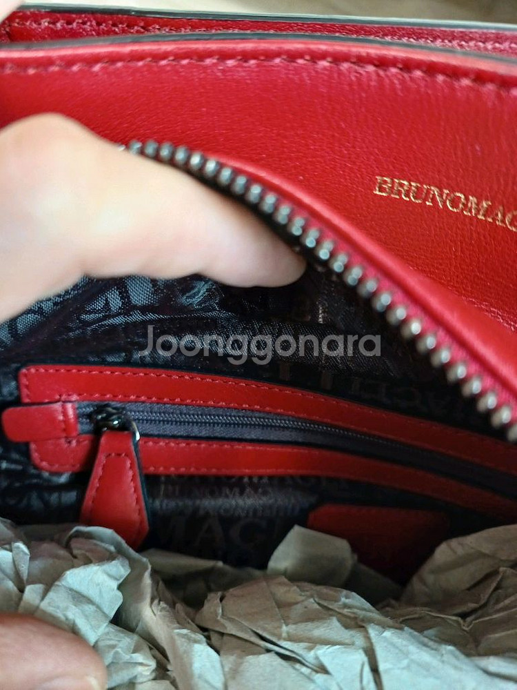 브르노말리 가죽 토트 크로스백(새것)--3