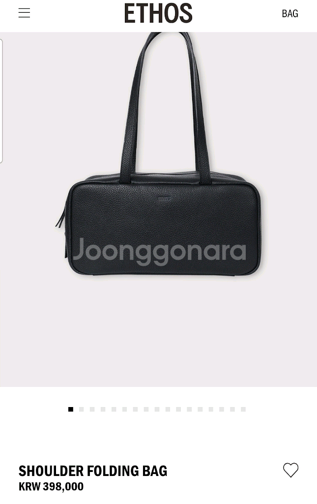 에토스 숄더 폴딩백--0