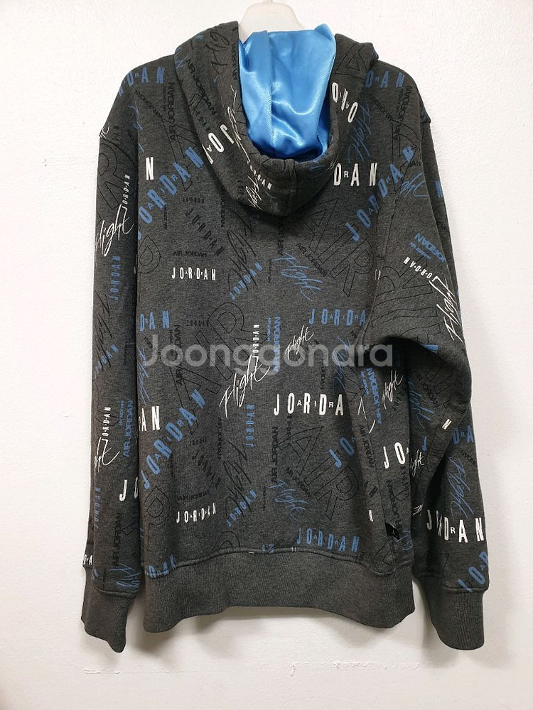 나이키 조던 그레이 그래픽 후드 집업 기모 XS사이즈--3