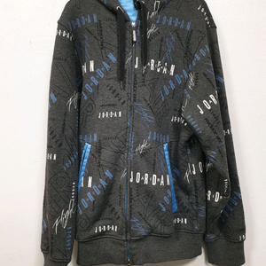 나이키 조던 그레이 그래픽 후드 집업 기모 XS사이즈