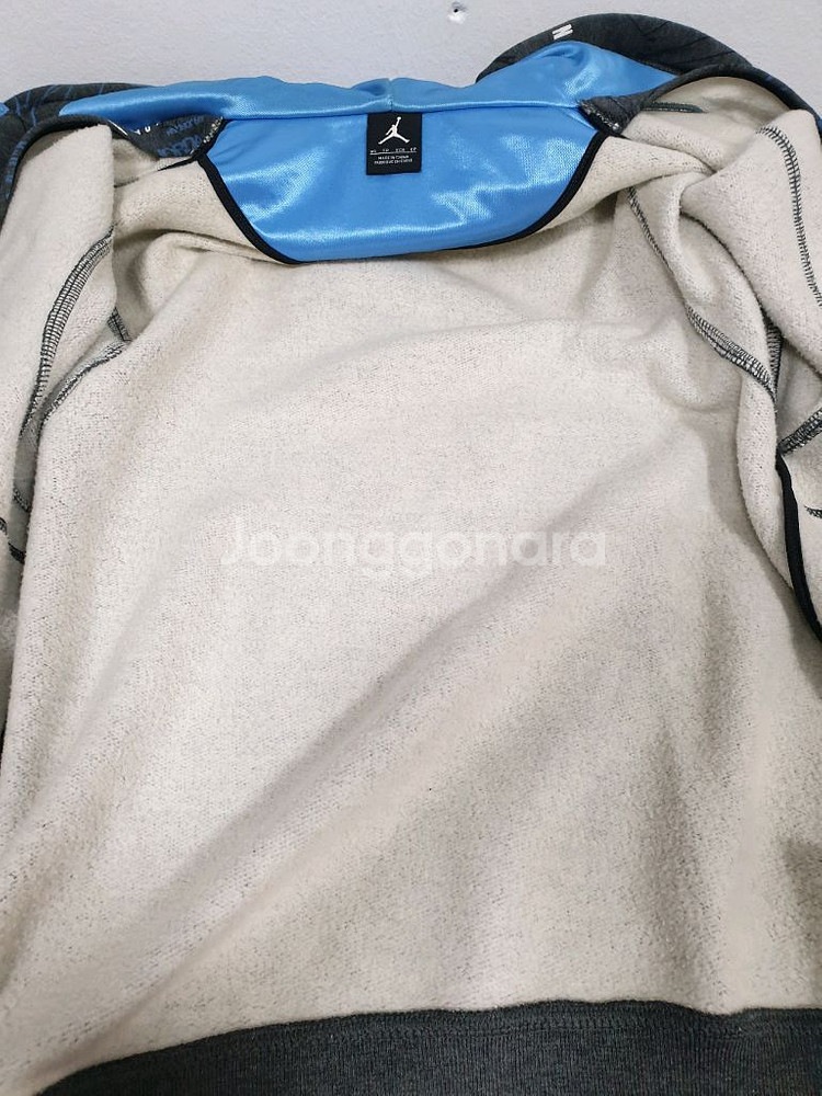 나이키 조던 그레이 그래픽 후드 집업 기모 XS사이즈--6