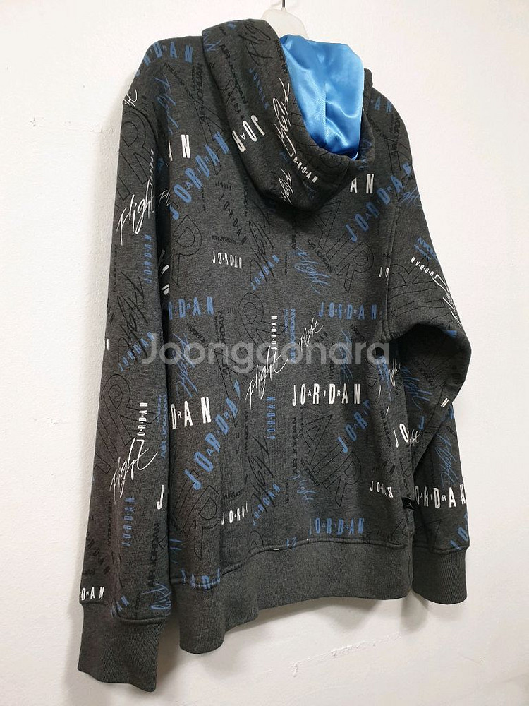 나이키 조던 그레이 그래픽 후드 집업 기모 XS사이즈--5