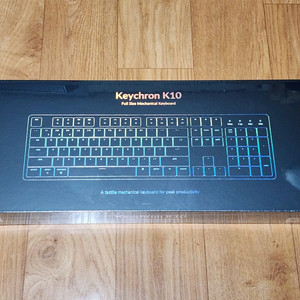 [미개봉] 키크론 K10 화이트 LED 핫스왑 적축