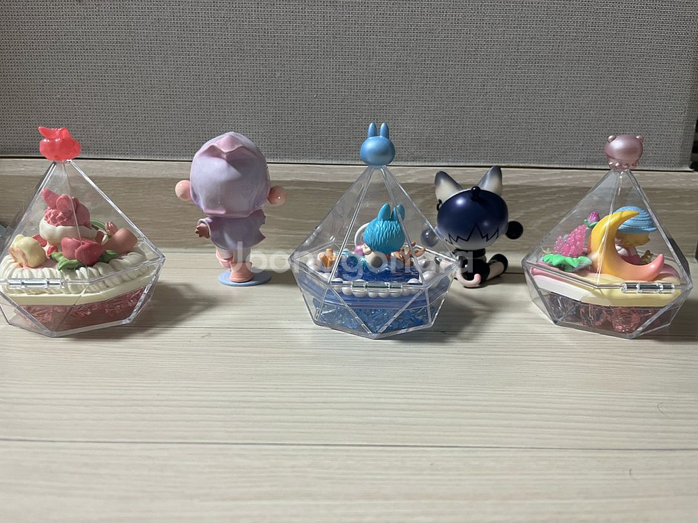 일괄 택포 4만)팝마트 위시 핑거팁스, 스컬판다 피규어--1